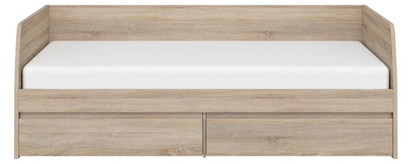 KONDELA Posteľ 2S, 90x200, dub sonoma, NORTY TYP 28