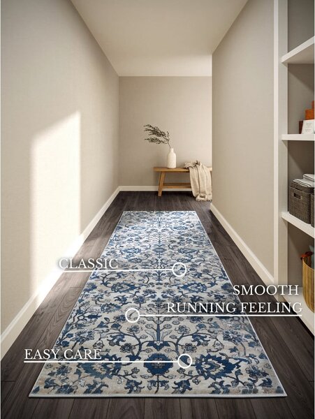 Modro-krémový behúň 80x240 cm Ernest – Villeroy&Boch
