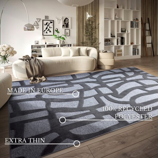 Tmavomodrý koberec z recyklovaných vlákien 160x230 cm Therese – Villeroy&Boch