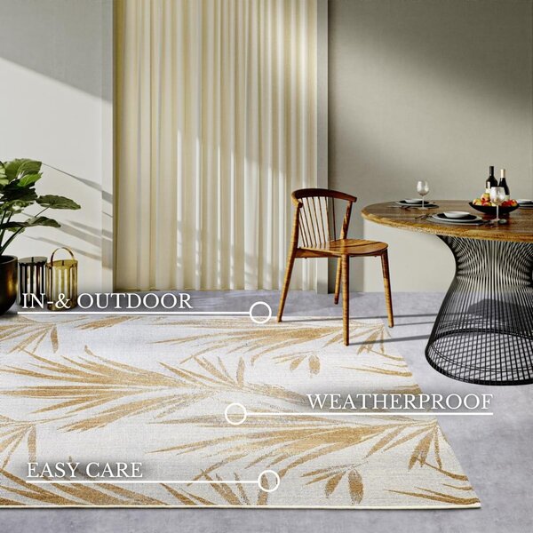 Biely/v zlatej farbe vonkajší koberec 120x180 cm Leonie – Villeroy&Boch