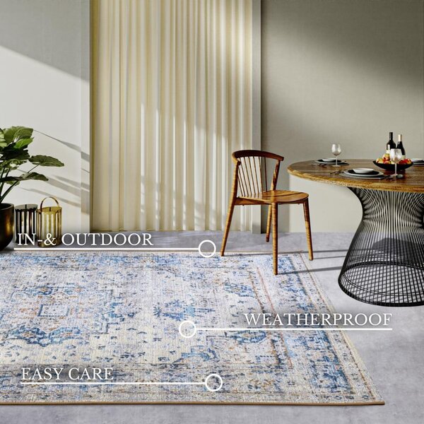 Svetlomodrý vonkajší koberec 200x285 cm Rene – Villeroy&Boch