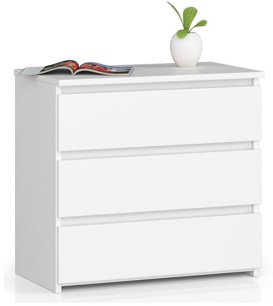 Ak furniture Komoda CL3 60 cm biela