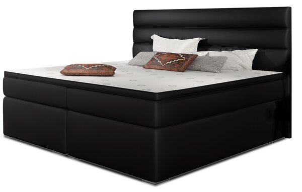 Drevko Čalúnená posteľ Softy - Soft 11 - 140 x 200 cm, Čierna