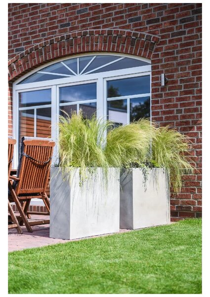 Kvetináč ELEMENTO, sklolaminát, šírka 88 cm, betón design