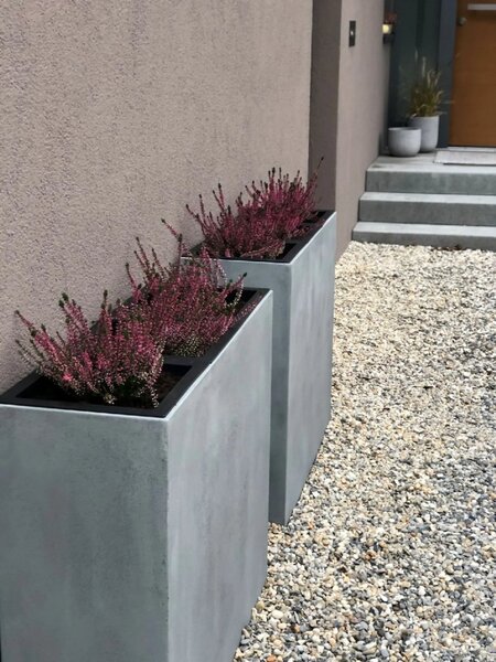 Kvetináč ELEMENTO, sklolaminát, šírka 88 cm, betón design