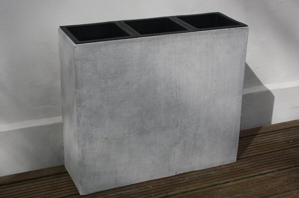 Kvetináč ELEMENTO, sklolaminát, šírka 88 cm, betón design