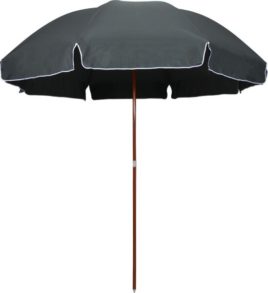 Maison Exclusive - Slnečník s oceľovým stožiarom 300 cm antracitový