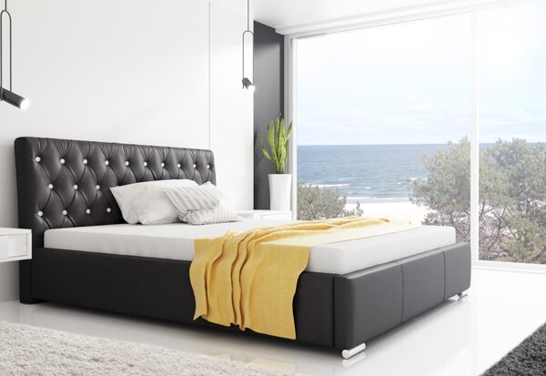 Čalúnená posteľ RETRO + matrac COMFORT, 120x200, madryt 1100