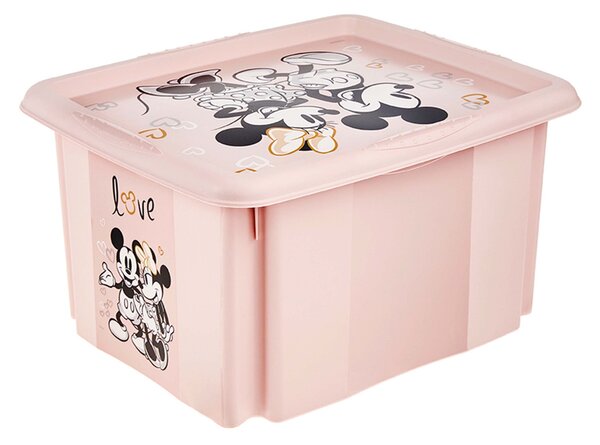 ÚLOŽNÝ BOX S VEKOM MINNIE 24L PLAST