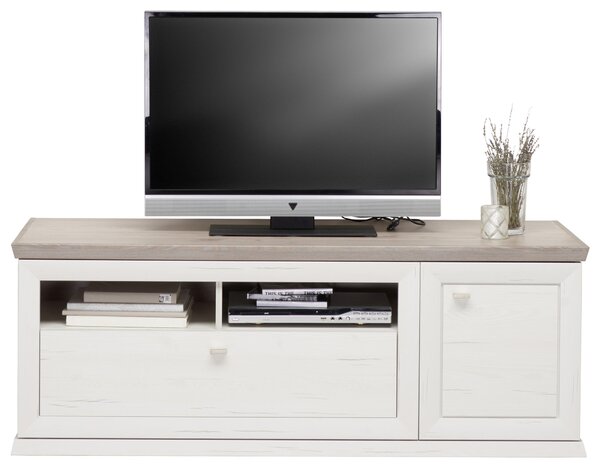 TV DIEL, sivá, biela, 150,2/53,9/50 cm Hom`in - Obývacie zostavy