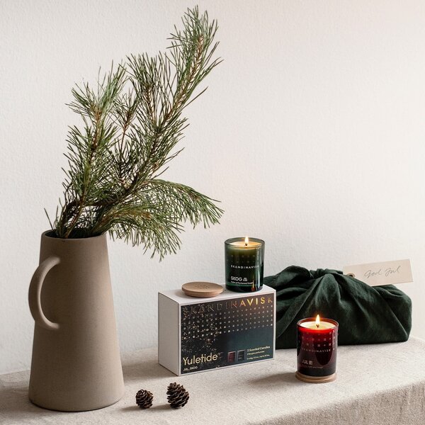 Darčekový set sviečok Yuletide - JUL and SKOG – 2 x 65 g
