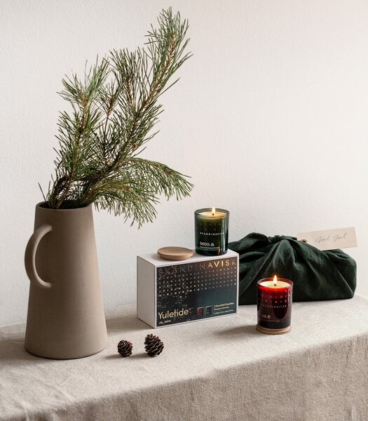 Darčekový set sviečok Yuletide - JUL and SKOG – 2 x 65 g
