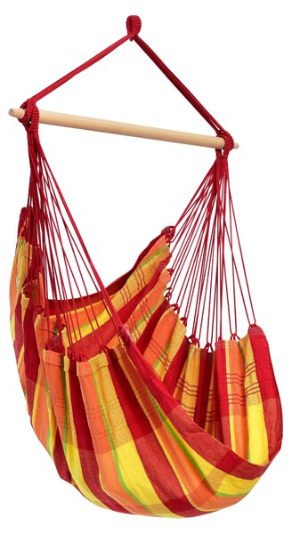 AMAZONAS XL Závesné kreslo Brasil Papaya s rozpernou tyčou Sedadlo cca 160 x 130 cm
