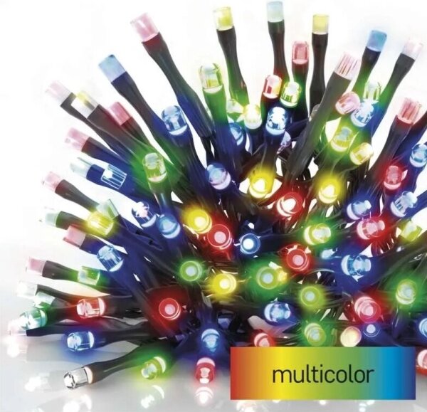 LED Vonkajšia vianočná reťaz 50xLED/5m IP44 multicolor