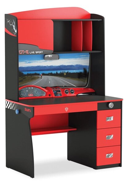 Detský písací stôl s nadstavbou CONCEPT CHAMPION RACER