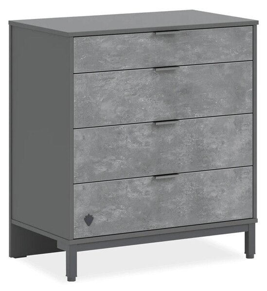 Študentská komoda SPACE GREY