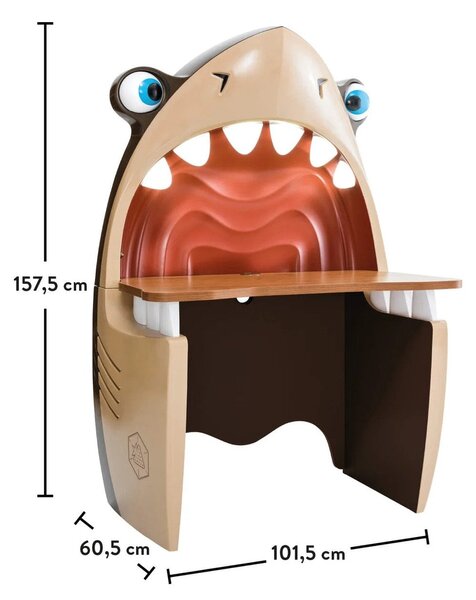 Detský písací stôl SHARK BLACK PIRATE