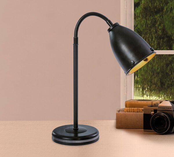 Študentská stolová lampa DARK METAL