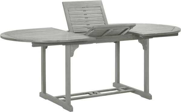 Maison Exclusive - Záhradný stôl sivý 200x100x75 cm masívne drevo akácia