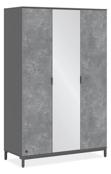 Študentská skriňa 3-dverová SPACE GREY