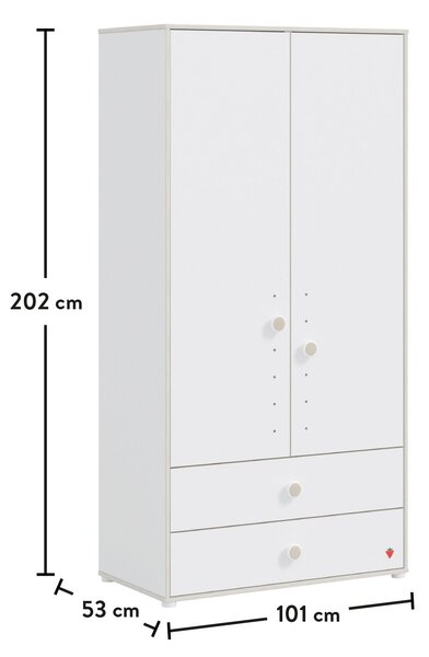 Detská skriňa M MONTES WHITE