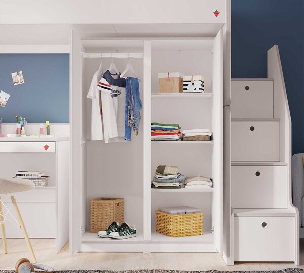 Študentská skriňa STUDIO MONTES WHITE