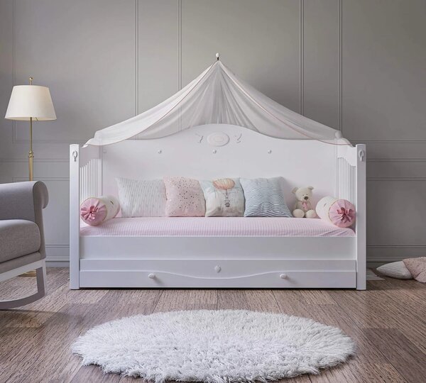Detská postieľka (s prístelkou) RUSTIC (80x180 cm)
