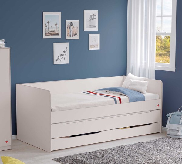 Študentská spodná posteľ STUDIO MONTES WHITE (90x200 cm)