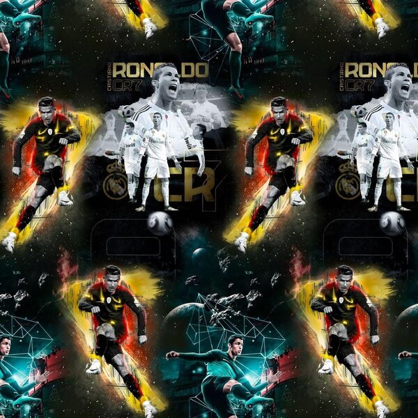 Metráž Teplákovina digital - Futbalové hviezdy Ronaldo