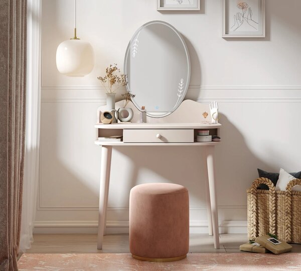 Kozmetický stolík so zrkadlom s podsvietením ELEGANCE