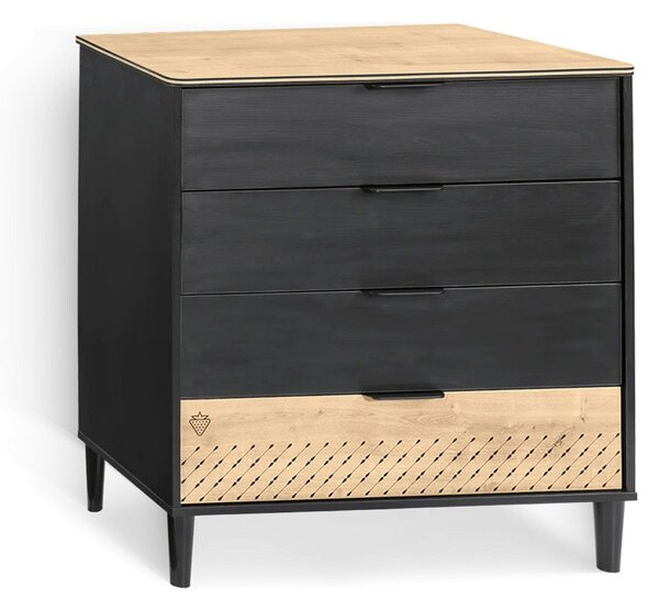 Študentská komoda BLACK