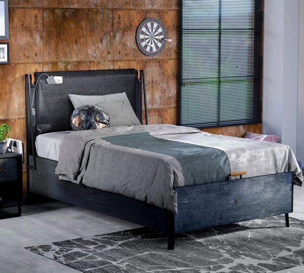 Čelo k posteli XL DARK METAL (120 cm)
