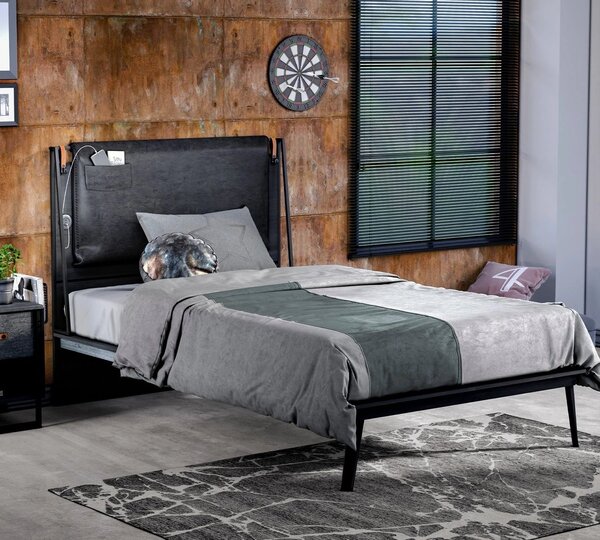 Čelo k posteli XL DARK METAL (120 cm)