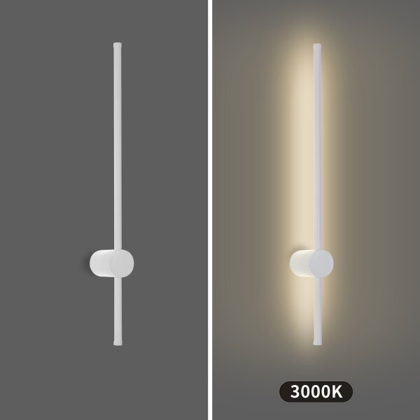 Brilagi - LED vonkajšie nástenné svietidlo AURA LED/12W/230V 3000K IP54 65 cm biele CRI 90