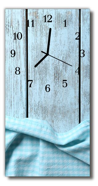 Nástenné hodiny vertikálne Modré drevo 30x60 cm