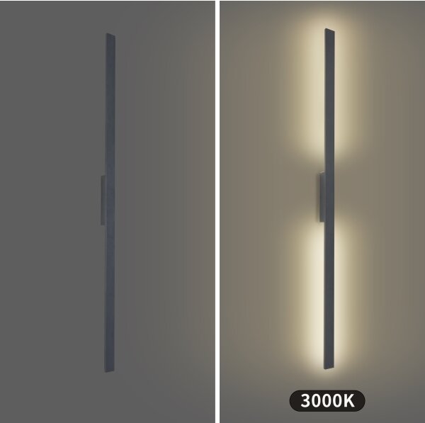 Brilagi - LED vonkajšie nástenné svietidlo LUNA LED/30W/230V 3000K IP65 150 cm antracit CRI 90