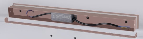 Brilagi - vonkajšie nástenné LED svietidlo LINEAR LED/8W/230V 3000K IP65 30 cm hnedé CRI 90