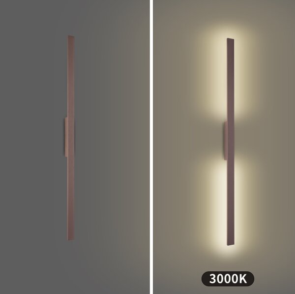 Brilagi - LED vonkajšie nástenné svietidlo LUNA LED/24W/230V 3000K IP65 100 cm hnedé CRI 90