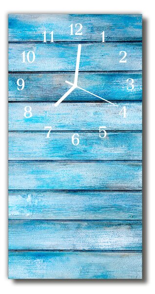 Nástenné hodiny vertikálne Modré drevo 30x60 cm