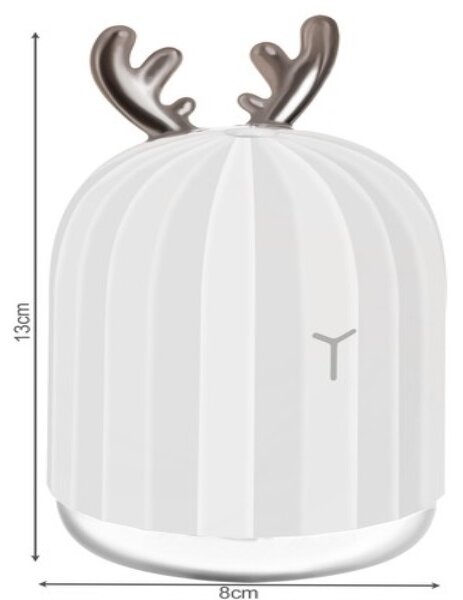 Malatec 16365 Zvlhčovač vzduchu USB, 220 ml biely