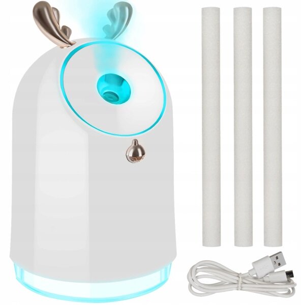 Malatec 16366 Zvlhčovač vzduchu USB, 250 ml biely
