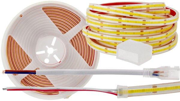 BERGE LED pásik COB - 12W/m - vodotesný - 5m - studená biela