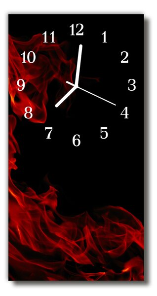 Nástenné hodiny vertikálne Požiarne plameň farbistý 30x60 cm