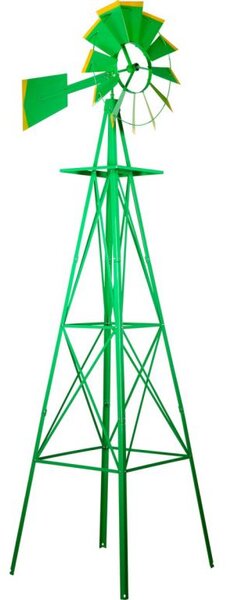 Větrný mlýn v US sytlu - zelená 245 cm