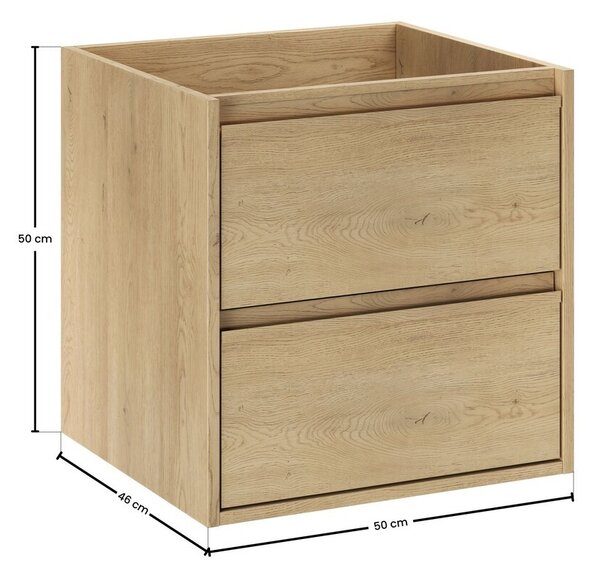 Comad Závěsná skříňka pod umyvadlo Viola 50 cm dub cremona