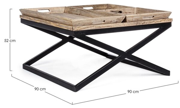 TRAY konferenčný stolík 90x90cm
