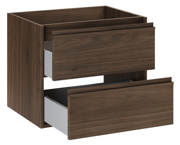 Comad Závěsná skříňka pod umyvadlo Villa s deskou 60 cm ořech