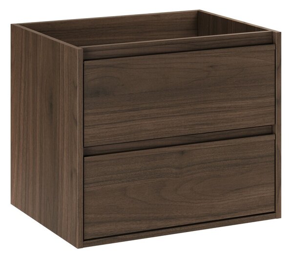 Comad Závěsná skříňka pod umyvadlo Villa s deskou 60 cm ořech