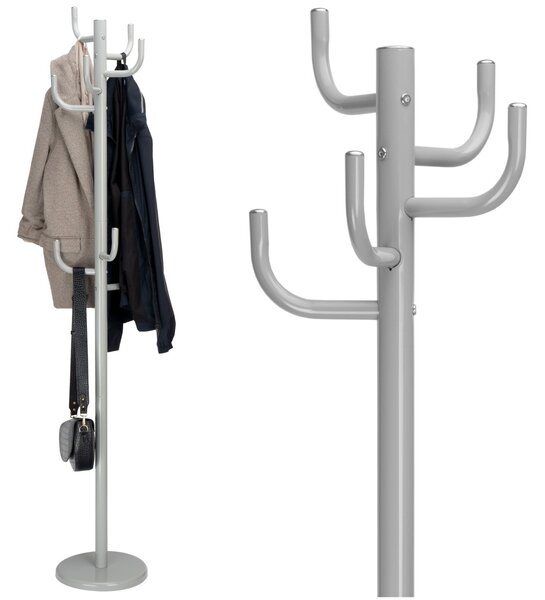 TZB Věšák na oblečení WIKTOR 175 cm šedý