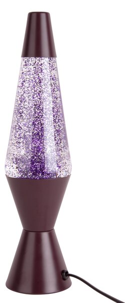 LEITMOTIV Stolná lampa Glitter – fialová ∅ 10 × 37 cm